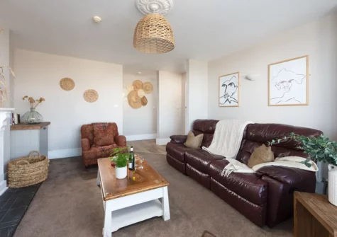The living room at Alba's Abode, St Ives