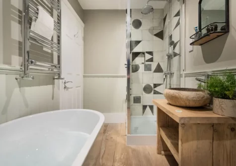 The bathroom at Alba's Abode, St Ives