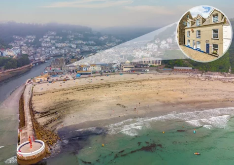 Albatross Cottage is a quirky beach front cottage in Looe, with wood burning stove & private parking