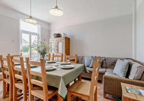 The dining area at Alexandra House, Padstow