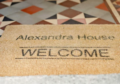The entrance hallway at Alexandra House, Padstow