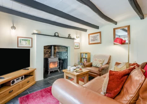 The living room at Alice's Cottage, Looe