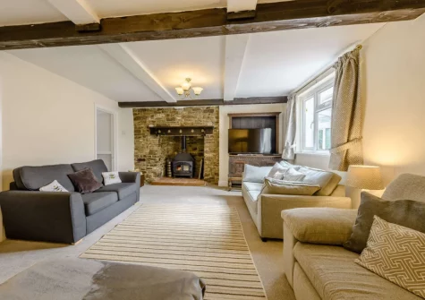 The living room at Alminstone House, Woolsery