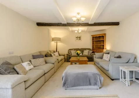 The living room at Alminstone House, Woolsery