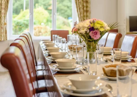 The dining area at Alminstone House, Woolsery