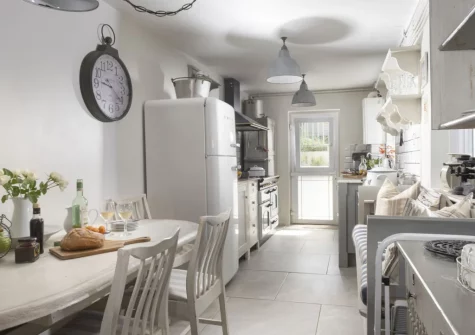 The kitchen at Almond Cottage, Hayle