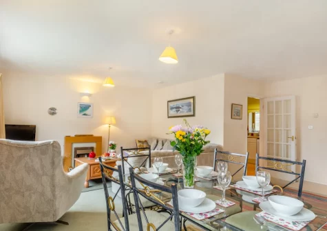 The living & dining area at Alvaston, Looe