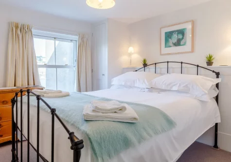 Bedroom #1 at Amelia Cottage, Polruan
