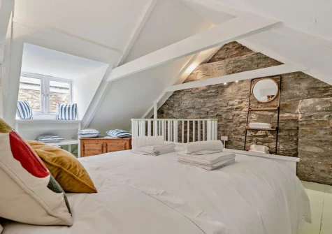 Bedroom #1 at Amy Jane Cottage, Polruan