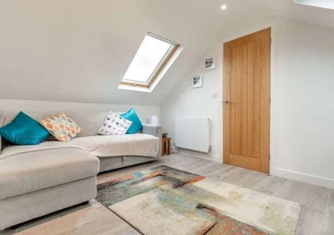 The living room at An Logh, Helston