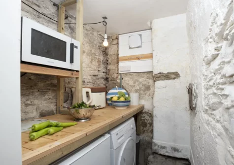 The kitchen at An Selder, Fowey