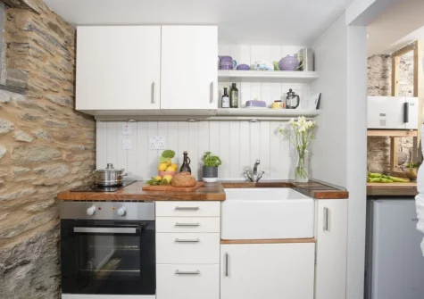 The kitchen at An Selder, Fowey