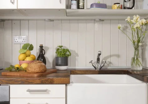 The kitchen at An Selder, Fowey