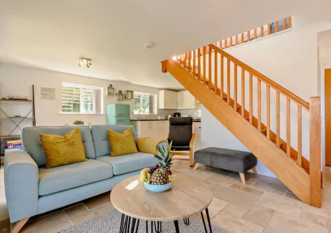 The living area at An Skyber, St Breock