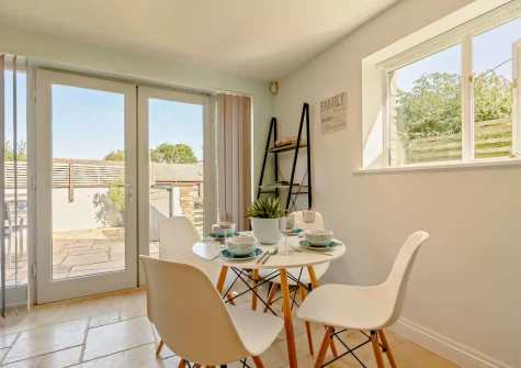 The dining area at An Skyber, St Breock