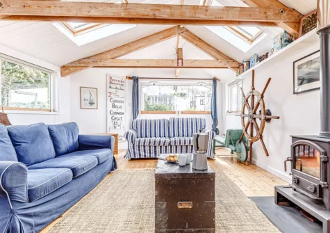 The living area at Anchor Loft, St Ives