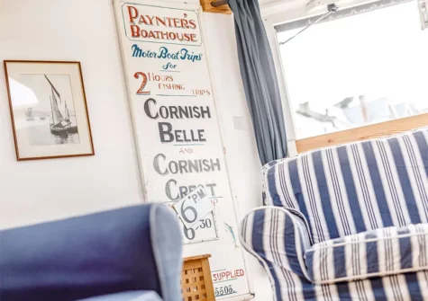The living area at Anchor Loft, St Ives