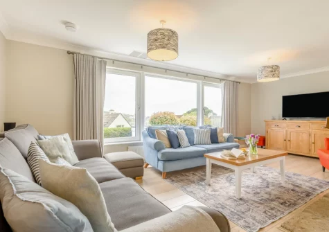The living room at Anchor Watch, Fowey