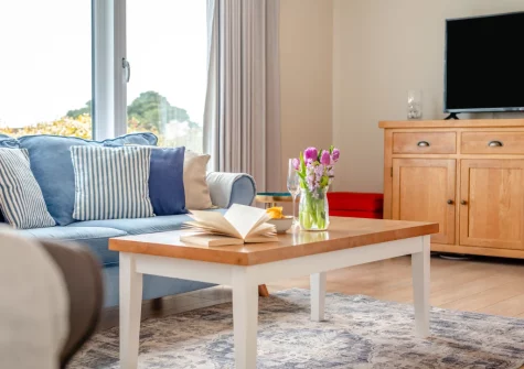 The living room at Anchor Watch, Fowey