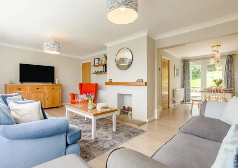 The living room at Anchor Watch, Fowey