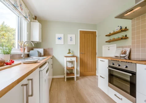 The kitchen at Anchor Watch, Fowey