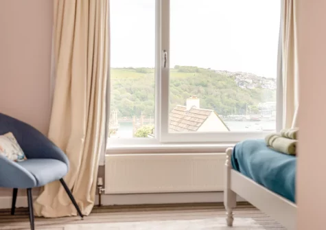 Bedroom #1 at Anchor Watch, Fowey