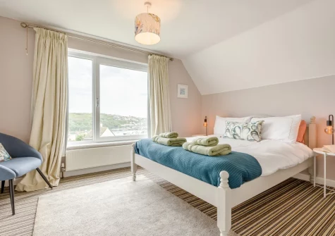 Bedroom #1 at Anchor Watch, Fowey