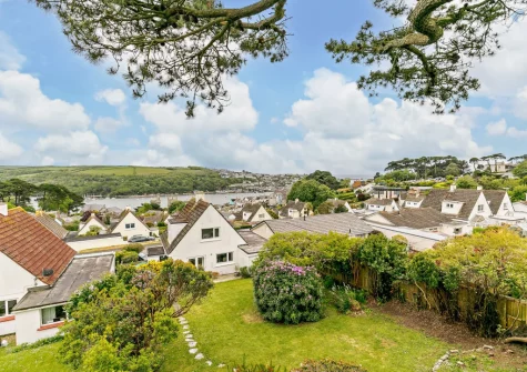 The rear garden at Anchor Watch, Fowey
