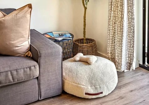 The living area at Andas Beach House, Westward Ho!
