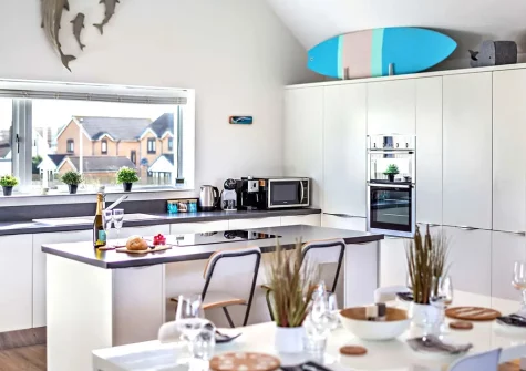 The kitchen at Andas Beach House, Westward Ho!