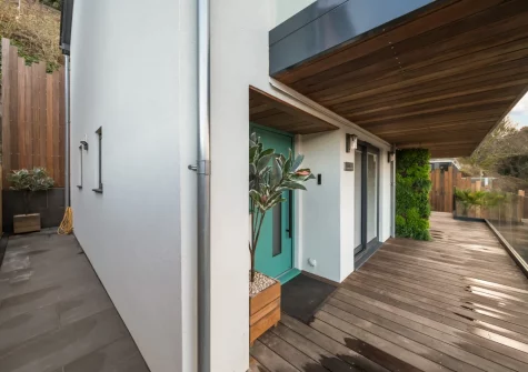 Annabell is a chic waterside property with crisp interiors, sumptuous furnishings, scenic views, a private hot tub & parking