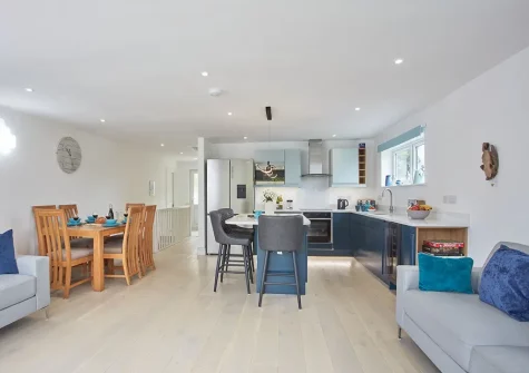The living area at Anneth Lowen, Polzeath
