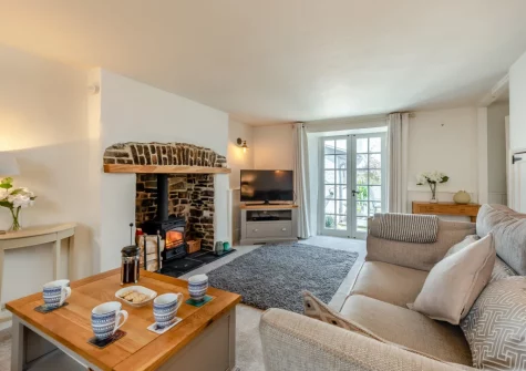 The living room at Annie's Cottage, Appledore