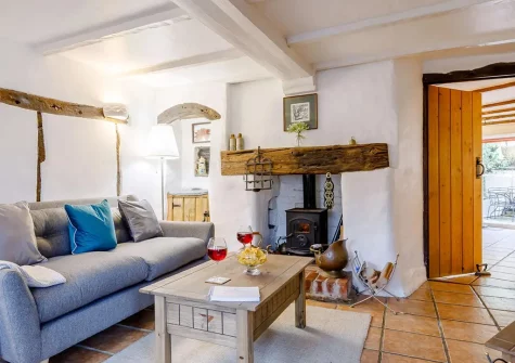 The living room at Anvil Cottage, Barnstaple