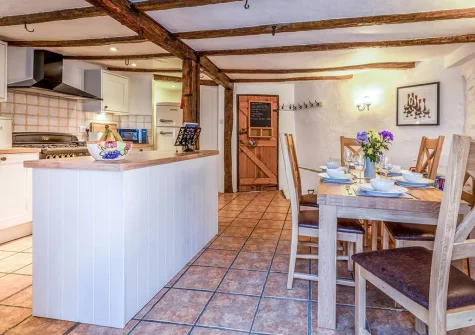 The kitchen & dining area at Anvil Cottage, Barnstaple