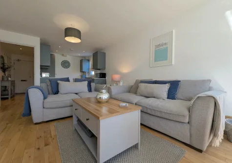 The living area at Apartment 1,  Oceanis, St Ives