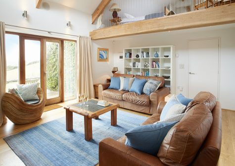 The living area at Apple Barn, East Portlemouth