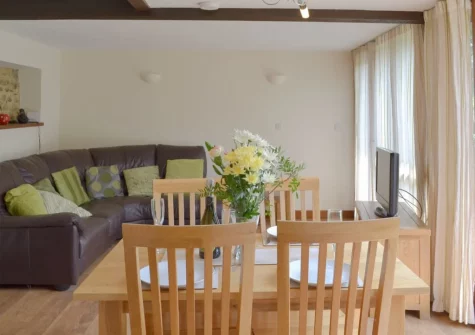 The living & dining area at Apple Barrel Barn, Dunkeswell Abbey