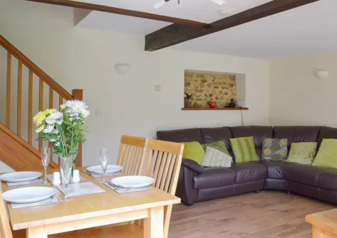 The living & dining area at Apple Barrel Barn, Dunkeswell Abbey