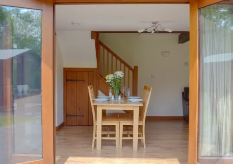 The dining area at Apple Barrel Barn, Dunkeswell Abbey