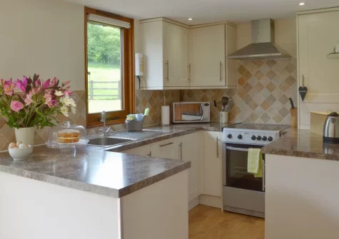 The kitchen at Apple Barrel Barn, Dunkeswell Abbey