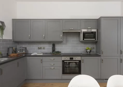 The kitchen at Apple Lodge, Little Dunley Cottages, Bovey Tracey