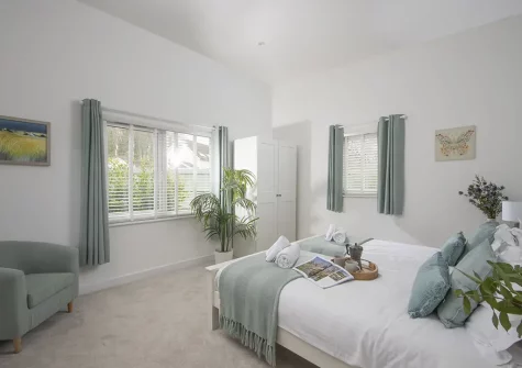 Bedroom #1 at Apple Lodge, Little Dunley Cottages, Bovey Tracey