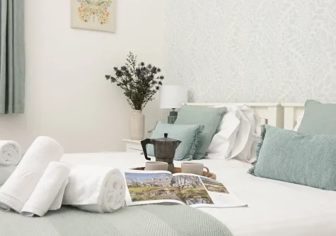 Bedroom #1 at Apple Lodge, Little Dunley Cottages, Bovey Tracey