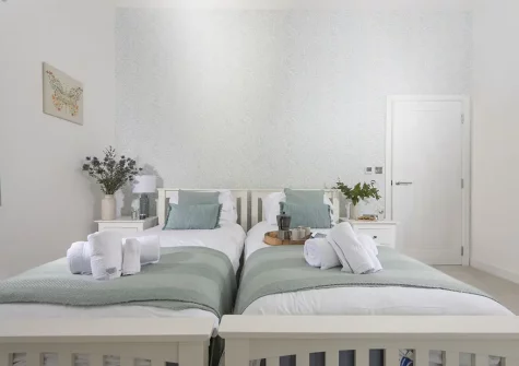 Bedroom #1 at Apple Lodge, Little Dunley Cottages, Bovey Tracey
