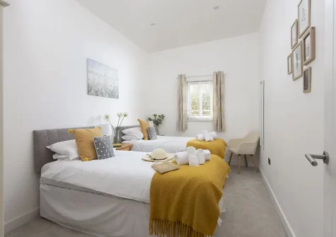 Bedroom #2 at Apple Lodge, Little Dunley Cottages, Bovey Tracey