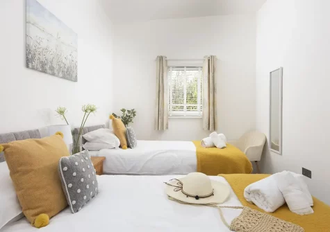 Bedroom #2 at Apple Lodge, Little Dunley Cottages, Bovey Tracey
