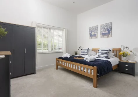 Bedroom #3 at Apple Lodge, Little Dunley Cottages, Bovey Tracey