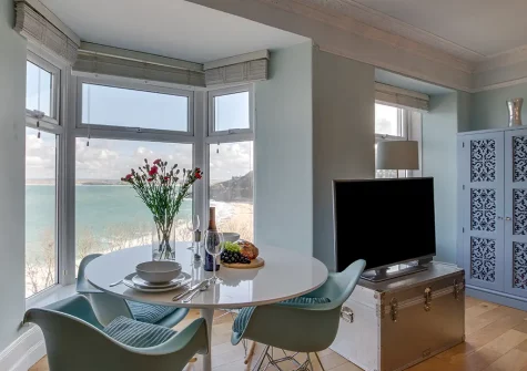 The dining area at Aquarama, St Ives