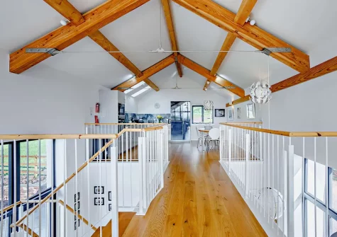 The kitchen & dining area at Art House, West Ridge Farm, Well Town